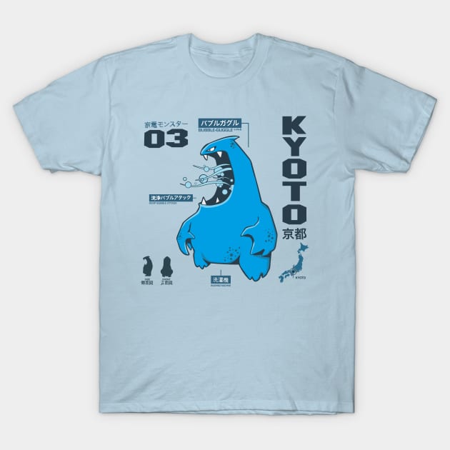 Kyoto Japanese Kawaii Bubble Guggle T-Shirt by BOEC Gear